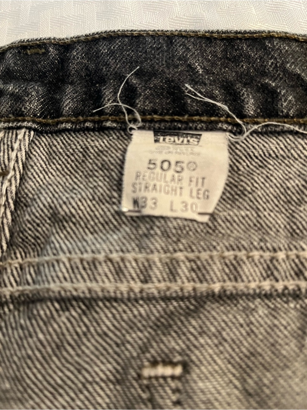 Men’s vintage orange tab 505 black jeans - Picture 3 of 9
